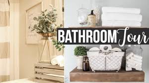 The guest bath is one room that does not see a lot of use. Decorate With Me 2017 Guest Bathroom Tour Decorating Ideas Page Danielle Youtube