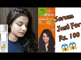 Good product with reasonable price. Review Hair Care Silk N Shine Leave In Conditioner Hair Serum Rs 100 Ayushi Bansal Youtube