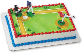 Davidson says some cakes can start at a lower price point, but average cakes run $50 to $150, with fancier cakes are trending toward bold designs, bright colors and lots of whimsical shimmer and birthday parties are such fun events, and lots of memories are made on a birthday, godecke says. Amazon Com Baseball Batter Up Decoset Cake Decoration Kitchen Dining