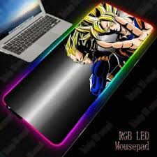 Anime led mouse pad extended large rgb gaming mousepad desk mat for pc laptop 31.5×11.8 inches. Dragon Ball Gaming Rgb Mouse Pad Son Goku Movie Gamer Pc Keyboard Led Mice Mat Ebay