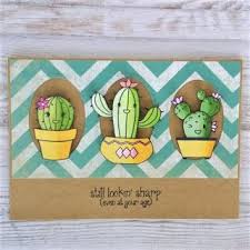 Maybe you would like to learn more about one of these? Cactus Card With Stamps From Pink And Main Handmade Birthday Cards Cards Handmade Homemade Cards