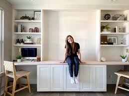 Installing ikea upper kitchen cabinets: Build Office Builtins With Ikea Cabinets Honey Built Home