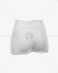 Download Women S Sport Shorts Mockup Back Half Side View In Apparel Mockups On Yellow Images Object Mockups