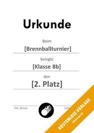 Der ⇡ beweis muss durch vorlage der urkunde und, wenn sich die urkunde in händen des gegners befindet, durch den antrag, ihm die v.v.u. 12 Kostenlose Urkunden Vorlagen Fur Brennball Turniere Vlamingo De