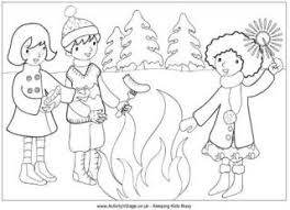 This bonfire can usually be seen if we go camping in the woods or other outlying areas. Bonfire Night Colouring Pages