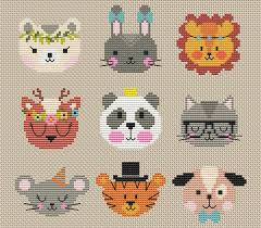 Latest popularity dimensions color count. Animal Faces Cross Stitch Pattern Pdf 25 Etsy Animal Cross Stitch Patterns Cross Stitch Animals Cross Stitch