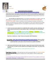 Start studying natural selection webquest. Lab 2 20 Natural Selection Bunny Simulation Msr2018 Doc Name 36 Pts Total Natural Selection Bunny Simulation Course Hero