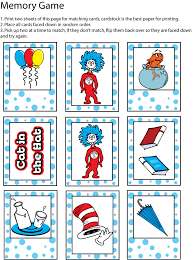 Www Familyshoppingbag Com Img View Print Php Img Game 273944 Gif Catinthehatmatchinggame Dr Seuss Crafts Seuss Crafts Dr Seuss Preschool