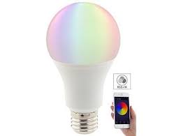 Luminea Wlan Led Lampe Komp Mit Alexa Voice Service E27 Rgbw 10 Watt A Luminea E27 Rgbw Led Lampen Mit Apps Kompatibel Mit Alex Led Lampe Gluhbirne Led