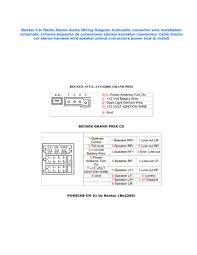 A speaker volume control is usually a wirewound potentiometer that just increases the series resistance of the speaker system. Becker Car Radio Wiring Diagram Srt Manualzz