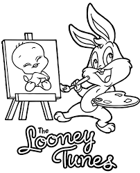 Looney tunes christmas coloring pages. Looney Tunes Picture For Coloring