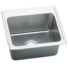 Miseno 43 cast iron double basin kitchen sink for drop in installations with 50/50 split and sound dampening technology. Elkay Pla252212mr2 Pursuit 25 Single Basin Drop Build Com