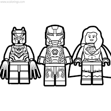This black character is originally from africa. Lego Black Panther Coloring Pages With Lego Iron Man And Lego Supergirl Xcolorings Com
