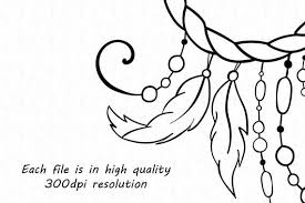 Black And White Dream Catcher Clipart Doodle Dreamcatcher Clipart Digital Dream Catcher Clip Art Etsy Dream Catcher Clip Art Human Logo Inspiration