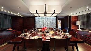 The inception escape room was tough but our group of 8 had a blast. Photo Inception Yacht Dining Room Superyacht Times