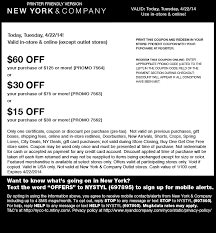 Pinned April 22nd 15 Off 30 More Today At New York Company Or Online Via Promo Code 7562 Printable Coupons Free Printable Coupons New York And Company