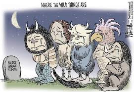 The growling monsters must be what got him! Tributes To Maurice Sendak Visual Artists Respond Nine Kinds Of Pie
