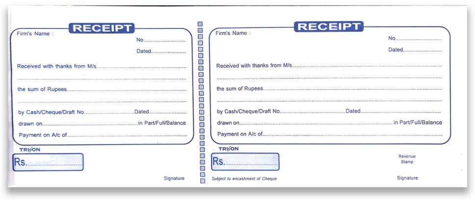 Money Receipt (A4 Long Size 10 Nos. Book) product image