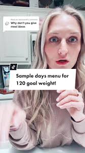 Replying to @sesamestl sample menu for someone whose goal weight is 12...