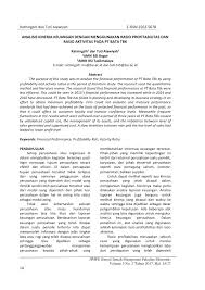 Pdf Analisis Kinerja Keuangan Dengan Menggunakan Rasio Profitabilitas Dan Rasio Aktivitas Pada Pt Bata Tbk