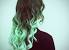 Medium Black Hair With Green Tips