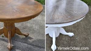Eski beşikler şimdi çalışma masası olacak! Eski Yemek Masalarini Yenileme Yemek Odasi