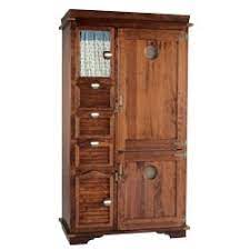 I will be sharing plans for the middle coffee cabinet addition soon! Rustic Pantry Cabinet With Fridge Idfdesign