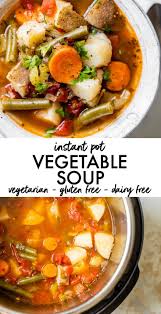 Healthy Instant Pot Vegetable Soup Recipe That S Full Of Flavor And Ready In Und Instant Pot Recipes Vegetarian Vegetarian Instant Pot Instant Pot Soup Recipes