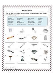 Facebook Twitter Pinterest This Is A Great Resource For The Study Of Cooking The Lin Life Skills Classroom Kitchen Utensils Worksheet Cooking Classes For Kids