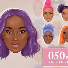 Empowering Women Chibi Clipart Curvy Girl PNG Fashion, Motivational Quote  for Women Black Woman Clipart PNG