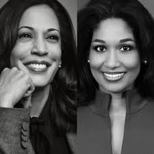 Smart, beautiful women in politics with Jamaican lineage. The Honorable  Lisa Hanna, MP. And Senator Kamala Harris.