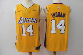 Authentic Black And Yellow Lakers Jersey Nike Lakers 14 Brandon Ingram Yellow Authentic Stitched Nba Jersey 1 Los Angeles Lakers Jersey Nba Jersey