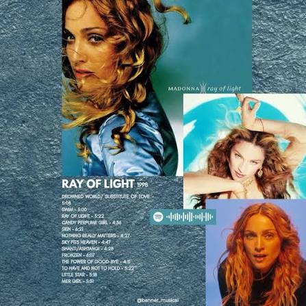 On This Day In Music History: February 22nd 1998: Madonna released her seventh studio album, Ray of Light. It features the singles "Frozen," "Ray of Light," "Drowned World/Substitute for Love," "The Power