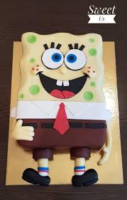 Funny Cartoon Birthday Cake Pictures Spongebob Cake By Gabriela Doroghy Spongebob Cake Cartoon Cake Cartoon Birthday Cake