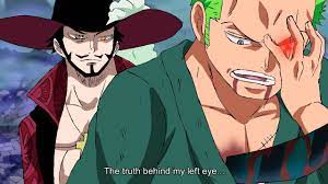 Zoro Explains Why Mihawk Cut His Eye In Training - One Piece - YouTube