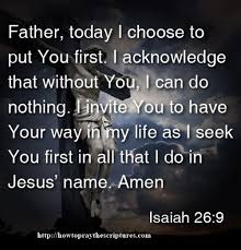 Image result for put god first