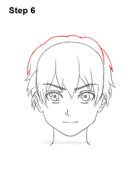 Draw the outside of the hair. How To Draw A Manga Boy With Shaggy Hair Front View Step By Step Pictures How 2 Draw Manga