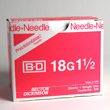 bd needles 18 gauge 1 5 inch pink hub precisionglide 305196 box 100