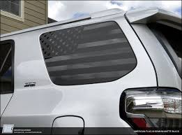 Black American Flag Decal For Truck Custom American Flag Side Window Decals Choose Your Size Importequipment 4runner Toyota 4runner Volkswagen Phaeton