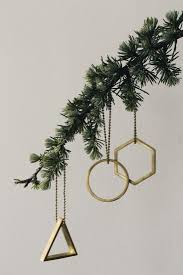 Gift Guide 10 Geometric Tree Ornaments Remodelista Modern Christmas Tree Contemporary Christmas Minimalist Christmas