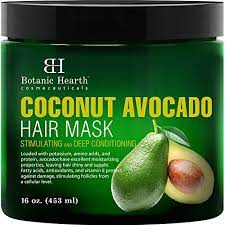 The avocado hair benefits are visible in the ratio of these nutrients; Botanic Hearth Coconut Avocado Hair Mask For Hair Growth Deep Conditioner With Antioxidants And Vitamin E Intense Moisturizing Stimulating For All Hair Types 16 Oz In Dubai Uae Whizz Hair Masks