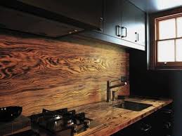 Wood Backsplash With Black Cabinets Rustic Kitchen Backsplash Kitchen Backsplash Designs Rustic Backsplash