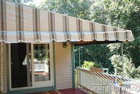 Attached to the side of the home above doors and windows, or to the deck like a gazebo or pergola, it requires less maintenance than a retractable awning. Stationary Free Standing Patio Deck Awnings Commercial And Residential Awnings In Ma