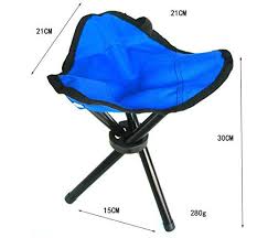 Smo 21 21 30 Portable Folding Tripod Garden Outdoor Camping Picnic Fishing Mini Stool Oxford Cloth Steel Stands Fishing Chair Beach Chairs Portable Camping Chairs