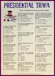 It's friday evening and i'm not even going to pretend that everyone across america isn't running out of their offices heading straight for a backyard barbecue. Presidential Trivia An American Presidents Quiz