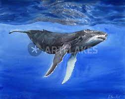 Only the best hd background pictures. Underwater Whale Humpback Whale Deep Water Watercolor Painting Art Prints And Posters By Ellen Paul Watercolor Artflakes Com
