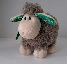 Small 7 Irish Gray Lamb Sheep Plush Soft Stuffed Animal Toy Shamrock Clover Theirishsofttoycompany Soft Stuffed Animals Plush Animals Pet Toys