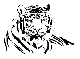 Black And White Vector Art Free Both Black And White Tiger Vector Free Vector Tiger Vector Vector Art Tiger Silhouette