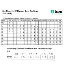 Juzo Attractive Otc Sheer 140 Denier Knee High 15 20 Mmhg Compression Stockings