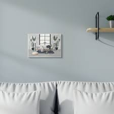 10 gray bedroom decorating ideas grey paint colors for bedrooms. Ebern Designs Modern Living Room Interior Design Blue Gray Painting Textual Art Wayfair